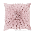Design de mode 3D Fleur Coussin en polyester à la main